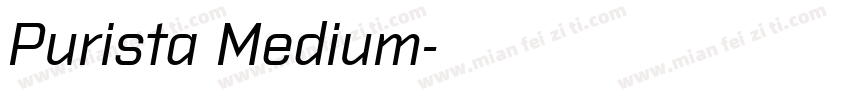 Purista Medium字体转换